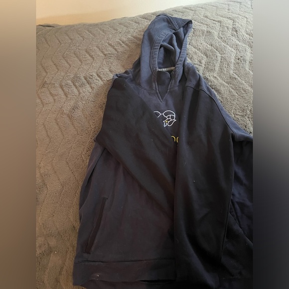 Men’s Black and Navy Jefferson Tennis Underarmor Hoodie Size M - Picture 2 of 4